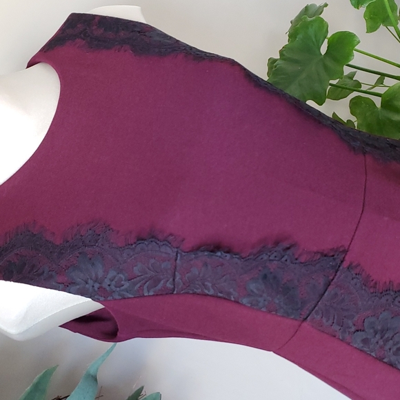 Jessica Maroon Dress - Picture 3 of 5